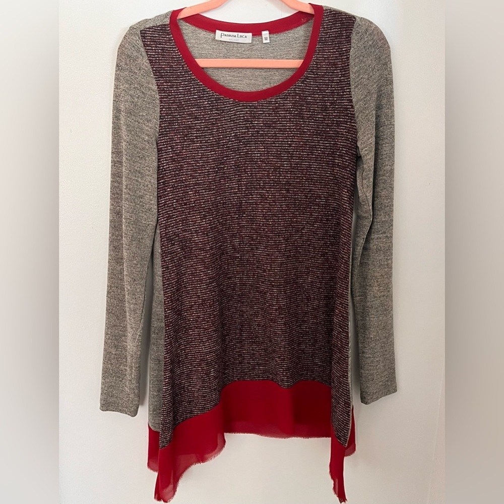Patrizia Luca Asymmetrical Tunic Top Medium Nordstrom​